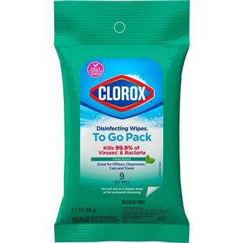 Clorox On The Go Bleach-Free Disinfecting Wipes - CLO60133