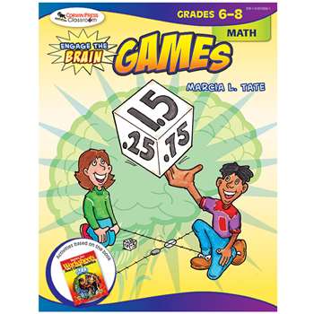 Engage The Brain Games Math Gr 6-8 By Corwin