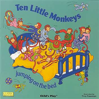 Ten Little Monkeys Jumping On The Bed Big Book By Childs Play Books