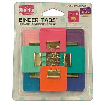 Binder Tabs Asstd Gold, CRT111