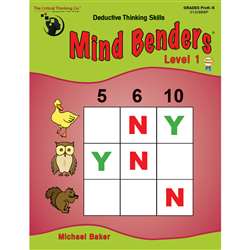 Mind Benders Beginning Book 1 Gr Pk-K By Critical Thinking Press