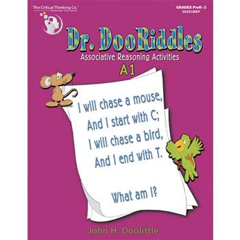 Dr. Dooriddles Book A1 Grade K-3 By Critical Thinking Press