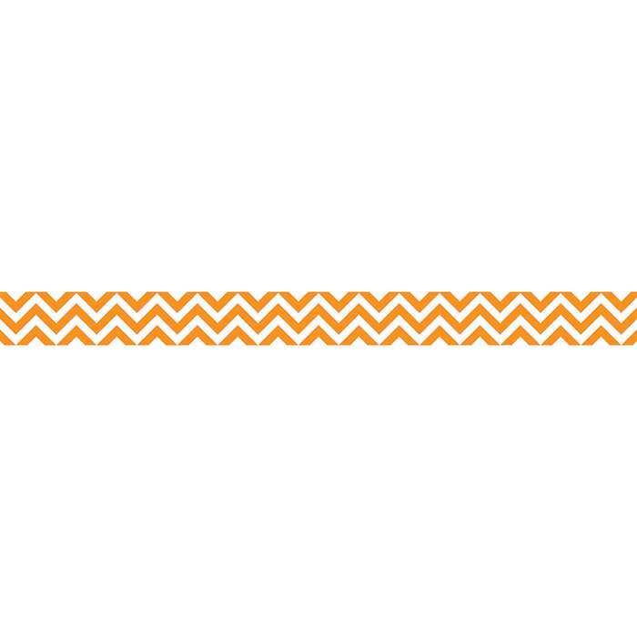 Orange Chevron Border By Creative Teaching Press