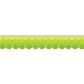 Ombre Lime Green Scallops Borders Paint, CTP0181