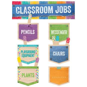 Classroom Jobs Mini Bulletin Board Set Upcycle Sty, CTP0600