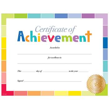 Painted Palette Certificate Of Achievement, CTP0673