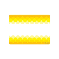 Ombre Yellow Scallops Labels Paint, CTP0715