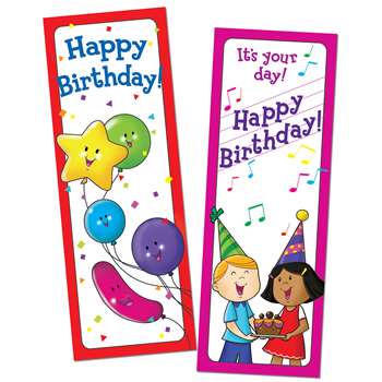 Bookmarks Happy Birthday 30/Pk By Creative Teaching Press