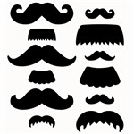 Shop Mustache Medley 6In Designer Cut Outs - Ctp0955 By Creative Teaching Press