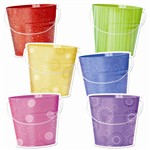 Buckets 6In Designer Cut Outs By Creative Teaching Press