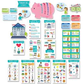 Financial Literacy For Kids Bulletin Board Set, CTP10178