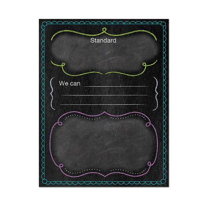 Learning Standards Chart - Chalk, CTP1021