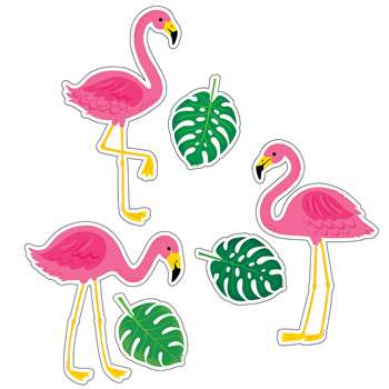 Palm Paradise Flamingo Fun Cutouts, CTP10225