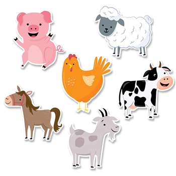 Farm Friends 6&quot; Designer Cutouts, CTP10227