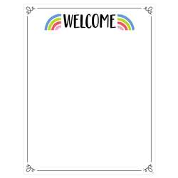 Rainbow Doodles Welcome Chart, CTP10440