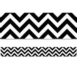 Black Chevron Border, CTP10469