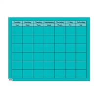 Turquoise Large Calendar Chart, CTP1056