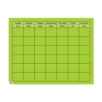 Lime Green Large Calendar Chart, CTP1058