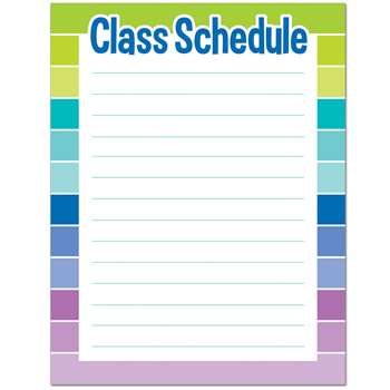 Class Schedule Chart - Paint, CTP1128