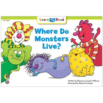 Where Do Monsters Live Learn Toread, CTP13624