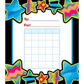 Poppin Patterns Stars Student Incentive Chart By Creative Teaching Press