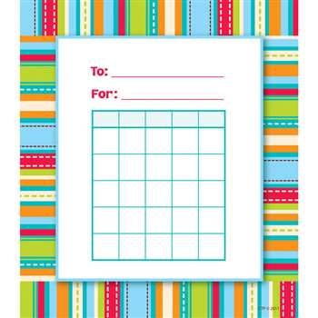 Stripes & Stitches Incentive Chart Dot By Creative Teaching Press