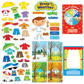 Dress For The Weather Bulletin Board Set By Creative Teaching Press