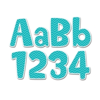 Turquoise Chevron 4&quot; Designer Letters, CTP1946