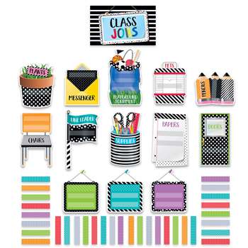 Bold Bright Class Jobs Mini Bulletin Board Set, CTP2184