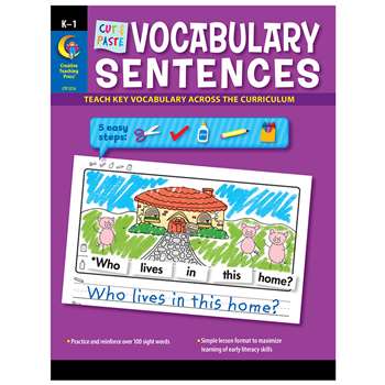 Cut & Paste Vocabulary Sentences, CTP2216