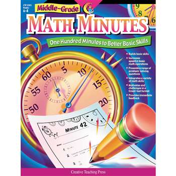 Middle-Grade Math Minutes Gr 6-8 By Creative Teaching Press