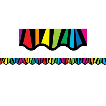 Rainbow Stripes Border By Creative Teaching Press