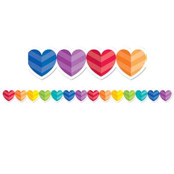 Rainbow Hearts Border, CTP2678