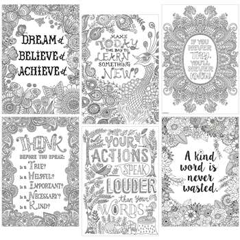 Color Me Inspire U 6 Poster Pack, CTP3193