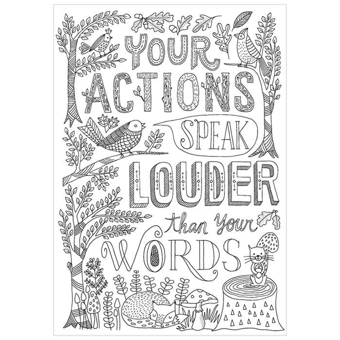 Your Actions Inspire U Poster, CTP3199