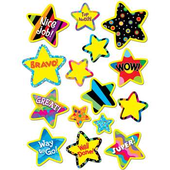 Poppin Pattern Bright Star Stickers By Creative Teaching Press
