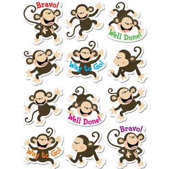 Monkeys Stickers By Creative Teaching Press