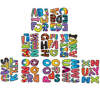 Poppin Patterns Multi Designs 2In Letter Stickers By Creative Teaching Press