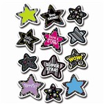 B & W Stars Stickers By Creative Teaching Press