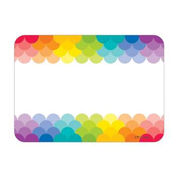 Painted Palette Rainbow Labels Scallops, CTP4821