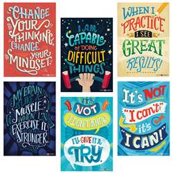 Inspire U Posters 6 Pack Whats Your Mindset, CTP5692