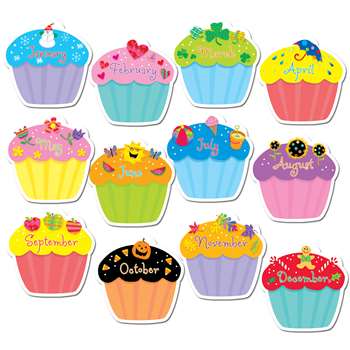 Cupcakes Jumbo Cut Outs By Creative Teaching Press