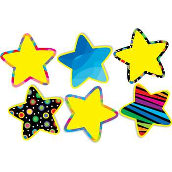 Poppin Pattern Stars Jumbo Cut Outs By Creative Teaching Press