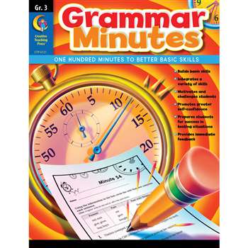 Grammar Minutes Gr 3 By Creative Teaching Press