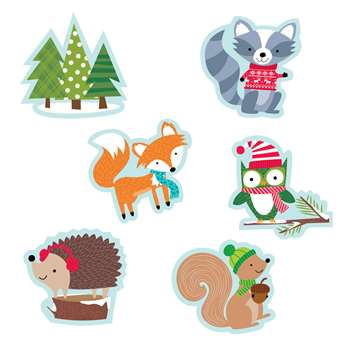 Winter Woodland Friends 6&quot; Cutouts Designer, CTP6418