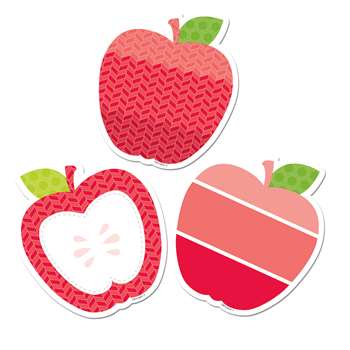 Poppy Red Apples 6&quot; Designer Cut Outs - Paint, CTP6493