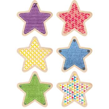 Stars 6&quot; Cut Outs Upcycle Style, CTP6518