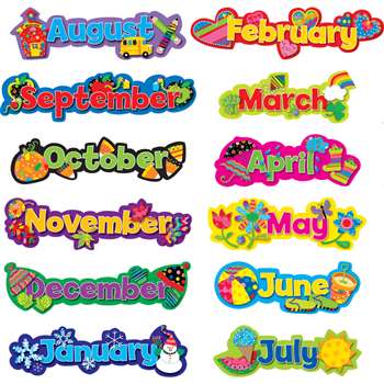 Pp Seasonal Months Of The Year Calendar Headlines By Creative Teaching Press