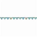 Dots On Turquoise Pennants Mini Bulletin Board Set By Creative Teaching Press