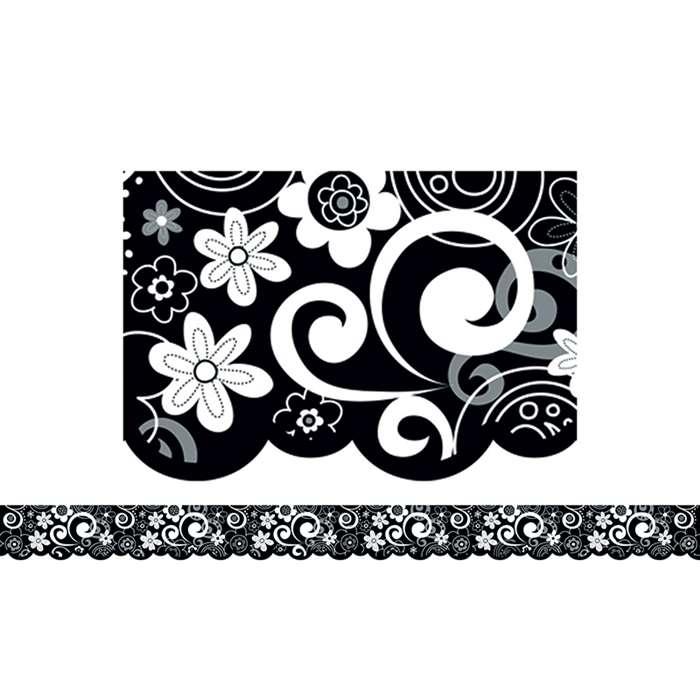 Flower Doodles Border By Creative Teaching Press